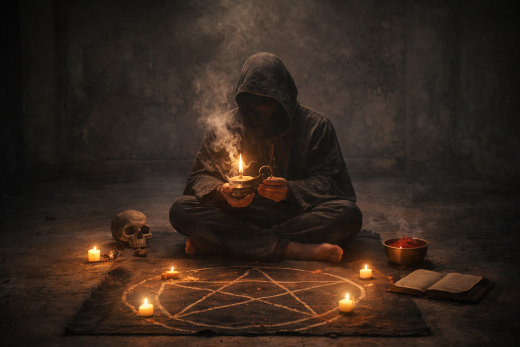 Effects of black magic and negative spiritual forces shown through spiritual astrology